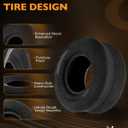 HQPASFY 2 Pack 13x6.50-6 Tubeless Lawn Mower Tires, Replacement 13x6.5-6 Zero Turn Smooth Turf Tires Garden Tractor Riding Lawn Mower Farm Equipment, 4Ply