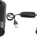 Portable Car Seat Cooling Fan for 3-Speed Adjustable 4.6ft Cable for Vehicle Office Home Black