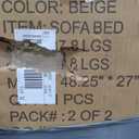 Ball & Cast L-Shape Reversible Sectional Sleeper Sofa Bed 4 in 1 Pull Out Couch with Storage Chaise & Removable Back Cushions,Convertible Sleeper Corner Couch Pull-Out Sofa Bed for Living Room,Office