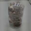 Sea Team 60mm/2.36" Shatterproof Clear Plastic Christmas Ball Ornaments Set with Glitter Painting, Transparent, See-Through, Crystal Baubles, Xmas Tree Decorations, (30 Counts, Rose Gold)