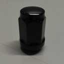 M12x1.5 Lug Nuts Fit for Toyota Tacoma Tundra 4Runner Sequoia FJ Cruiser Land Cruiser, 24PCS 121.5 Locking Lug Nuts Black Closed End Bulge Acorn Cone Seat for Aftermarket Wheels