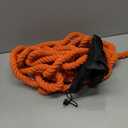 X XBEN Tug of War Rope with Flag for Kids 40FT, Teens and Adults, Soft Cotton Rope Games for Team Building Activities, Family Reunion, Birthday Party Orange
