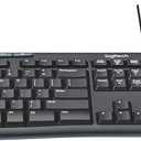 Logitech MK200 Media Combo Wired Keyboard and Mouse, Full-Size Keyboard with Easy-Access Media Controls, High-Definition Optical Mouse, Plug and Play USB Connection Black