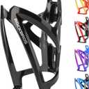 ROCKBROS Bike Water Bottle Holder Ultra-Light Bicycle Bottle Cages with Screws Tool, Universal Bike Cup Holder Rack for Road MTB Bikes (Black)