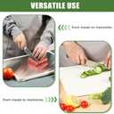 Double Sided Stainless Steel Cutting Board For Kitchen Large White Metal Chopping Board 304 Steel & Food Grade Wheat Straw Non Toxic Cutting Board For Meat And Vegetables