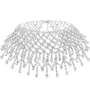 Nicute Rhinestone Choker Necklace Silver Crystal Necklaces Bling Wedding Prom Necklace Jewelry for Women