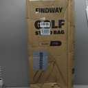 Findway 5 Way Golf Stand Bag, Upgraded Lightweight Golf Bag with Stand, Golf Club Bag with 7 Pockets Dual Strap and Rain Cover for Men Women