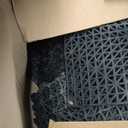 Modular Interlocking Cushion 12P 11.8" x 11.8" Interlocking Rubber Floor Drain Holes Non-Slip Splicing Drainage Mats for Deck, Shower, Kitchen, Drain Pool, Sauna Bath, Indoor Outdoor (Black)