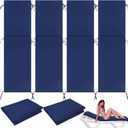 4 Pcs Waterproof Chaise Lounge Cushion Cover Outdoor (Not Includes Cushion) 72 x 21 x 3 Inch Chair Replacement Cover Chaise Slipcover with Zipper Ties for Patio Pool (Navy Blue)