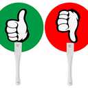 Thumbs Up/Thumbs Down Paddles 24 Packs for Classroom Voting, Teacher Classroom Event Supplies and Teacher Student Interaction Signs