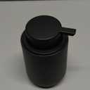 YMXYJM Foam Hand Soap Dispenser - Refillable 12 oz Bathroom Foaming Hand Wash Soap Dispenser with Easy to Press Hand Pump, Dish Liquid Dispenser for Kitchen, Resin, Non-Plastic, Matte Black