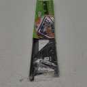 Stainless Steel Stove Gap Covers,Stove Gap Filler, Range Trim Kit, Stove Gap Guards, Heat Resistant and Easy to Clean, Easy retractable Length 13.8" to 27.5", Width 0.79",Black(2PCS)