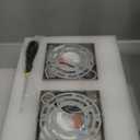 Brushed Nickel Wall Sconces Set of 2, LED Bathroom Vanity Light Fixtures, Hardwired Crystal Sconces Wall Lighting Over Mirror, LED Wall Mount Lights for Bedroom Hallway Indoor, 10W