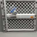 MYPET Universal Pet Gate: 26 - 42 Wide Dog Gate for Doorways with Pressure Fit or Swinging Door Hardware Mounting Types Included: 26" Tall; Gray