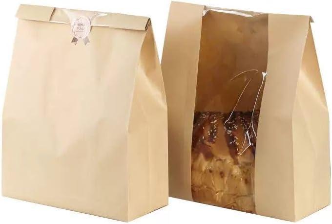 Bread Bags for Homemade Bread,Sourdough Paper Bread Bags Pack of 100