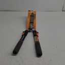 Fiskars Power-Lever Hedge Shears - 25"-33" Extendable Handle - Plant Cutting Scissors - Yard and Garden Tools - Orange/Black