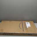 34" Folding Table, Portable Square Folding Card Table with Collapsible Legs & Carrying Handle, Plastic Tables for Camping,Picnic, Office, Party, Brown