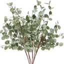 Giegxin 6 Pcs 30" Extra Long Artificial Eucalyptus Stems, Tall Greenery Stems, Fake Eucalyptus Plants for Large Vases, Wedding & Home Party Decor, Realistic Silk Leaves