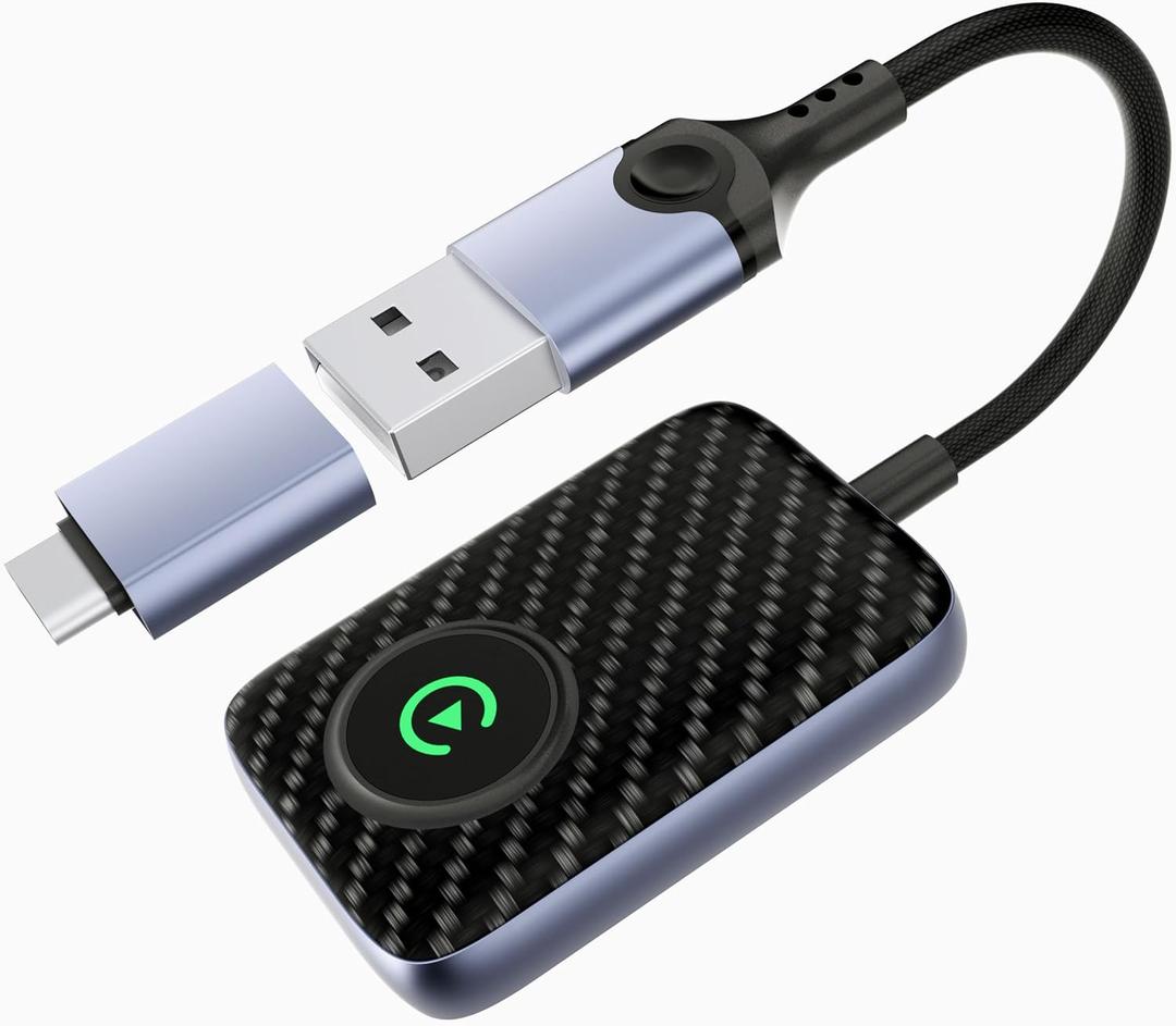 Wireless CarPlay Adapter 2024 Upgraded, Converts Factory Wired CarPlay to Wireless, Plug and Play Car Play Wireless Adapter, Compatible with iPhone Multi-User Seamless Connection