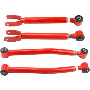 Adjustable Front Upper & Lower Control Arms for 2007-2018 Jeep Wrangler JK 0-4.5 Lift Geometry Correction, Heavy-Duty Suspension Upgrade