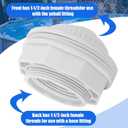SP1023 Pool Inlet Return Fitting for Hayward Above Ground Pool 1-1/2" Fip Inlet Return Fitting with Locknut and Gasket SP1419D Opening Directional Flow Inlet Fitting(2 sets)