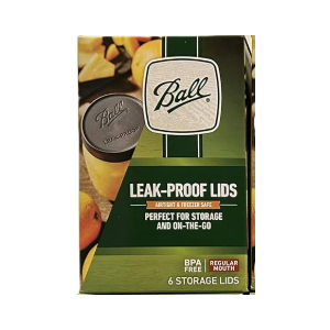 Ball Mason Jar Leak-Proof Lids, Regular Mouth, 6 CT
