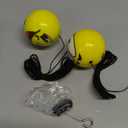 Frienda 2 Sets Double Garage Parking Aids, Includes 2 Pieces Assist Balls Garage Ball Stopper, 2 Pieces Plastic Cord Locks and Screw Hooks Parking Indicators for Car