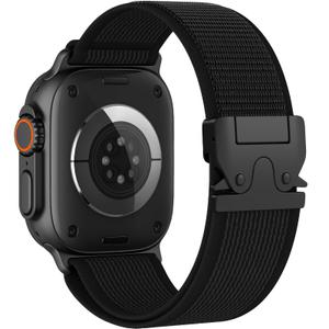 Trail Loop Band for Apple Watch Ultra 3/2/1 Bands 49mm 46mm 45mm 44mm 42mm 41mm 40mm 38mm Men Women, Adjustable Parachute Buckle Elastic Nylon Sport Strap for iWatch Series 11 10 9 8 SE 7 6 5 4 3