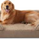 INVENHO Orthopedic Dog Beds Large Sized, XL Washable Dog Sofa with Egg-Crate Foam, Waterproof Lining and Non-Skid Bottom (XL (42"x 32"x 6.5"), Brown)