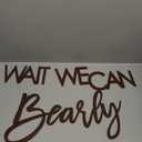 We Can Bearly Wait Sign for Backdrop - Teddy Bear Themed Baby Party Banner Boy Girl Baby Shower Gender Reveal 1st Birthday Felt Letter Wall Decor Photography Background - Brown