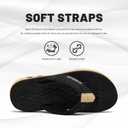 Mens Beach Flip Flops Orthotic Summer Thong Sandals Comfort Rubber Soles with Soft Cushion 11.5