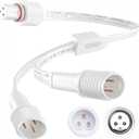 1F-2M Y Splitter Cord for Govee Permanent Outdoor Lights H705 H706 White | Fits H705A/B/C, H706A/B/C; 35% thick connector anti-deform, 22AWG high-purity copper, waterproof, stable sync light signal