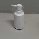 Small Soap Dispenser for Bathroom and Kitchen, Modern Farmhouse Striped Style Plastic Hand Soap Dish Soap Dispenser with Pump Matte White