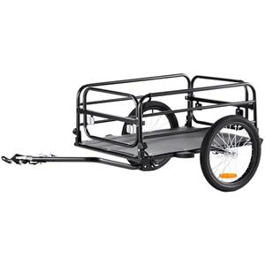 VEVOR Bike Cargo Trailer, 88/100/160 lbs Load Capacity, Heavy-Duty Bicycle Wagon Cart, Foldable Compact Storage with Universal Hitch