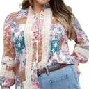 City Chic Women's Plus Size Shirt - Whimsical Print, 22
