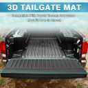 Mixsuper Tailgate Mat Toyota Tacoma 2016-2023 Custom Fit Truck Bed Tailgate Mat Protector All Weather Heavy Duty Anti-Slip Tailgate Cover Accessories