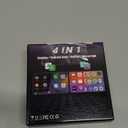 4-in-1 Wireless CarPlay Adapter with AirPlay, CarPlay Android Auto Mirror Link Adapter, Wireless Screen Mirroring for Car, Mini CarPlay Dongle for Netflix/YouTube, Plug and Play for 800+ Cars