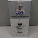 MR.SIGA Toilet Bowl Brush and Holder, Premium Quality, with Solid Handle and Durable Bristles for Bathroom Cleaning, White, 1 Pack (One Size)