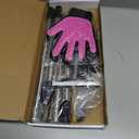 B-Land Carpet Rake for Pet Hair Removal, Reusable Pet Hair Remover with 60 Adjustable Long Handle, Carpet Scraper Dog Cat Hair Remover Tool for Rugs, Mats