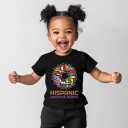 Hispanic Heritage Month Shirt Kids National Hispanic Heritage Month T-Shirt for Toddler Boys & Girls, 2T-8T (Flower)
