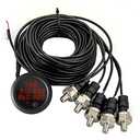 CNRAQR Five Display Air Suspension Gauge Air Ride Air Pressure Gauge 2Inch 0-290 PSI with 5Pcs 1/8NPT Sensors