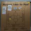 Floating Mahjong Table for Pool, Double-Sided Waterproof Game Tray with Cup Holders, EVA Floating Game Table for Pool, Pool Mahjong Table Floating for Mahjong, Poker, Cards, Dominoes & Scrabble