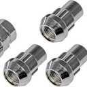 Dorman 712-228 Wheel Nut Lock Chrome Acorn Set 1/2-20 Compatible with Select Models, 4 Pack