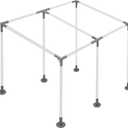 6 Leg Carport KitsSlant Roof Canopy Fitting Kit with 1-3/8" ID, Galvanized Steel Carport Connectors, shed Frame kit DIY Project, 19 inches x 17 inches x 8 inches