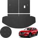 TTX LIGHTING Original Cargo Liner and Rear Backrest Mat for 2016-2023 Mazda CX-9 Sport Only - Custom Fit PU Leather Trunk Mat - All Weather Anti-Slip Cargo Mats for Mazda CX 9 Accessories 2016-2023