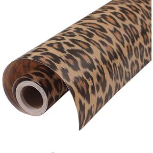 GLOW4U Self Adhesive Thick Vinyl Decorative Leopard Shelf Liner Contact Paper for Cabinets Dresser Drawer Furniture Walls 19X78.7 Inches