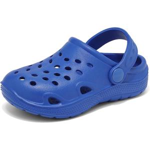 Cubufly Toddler Clogs Boys Girls Garden Shoes Slides Sandals Little Kids Water Shoes Beach Pool Slippers Indoor Outdoor, Blue Size 6-7 Toddler