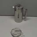 Premium Stainless Steel French Press Coffee Maker (5 Pack Filter)- 34oz/1L Thermal Insulated, 304 Rust-Proof Metal Press - Heat-Resistant Ergonomic Handle BPA Free(Dishwasher Safe)