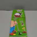 Golf Valentines Day Gifts - Toilet Golf Game Set - Toilet Golf Bathroom Game for Adults, White Elephant Gift for Brothers - Ideal Christmas or Birthday Golf Gifts for Men Women (Pure Green)