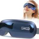 SKG Eye Massager with Heat, Bluetooth Heated Eye Massager for Relief with Vision Window Music, Soothing Eye Care to Relax Eyes, Best Gifts for Women Men